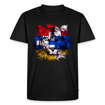 Artsakh - Men's Premium Organic T-Shirt - black - Front - Nico (187cm)