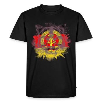 DDR - T-shirt Premium bio Homme - noir - Devant - Nico (187cm)