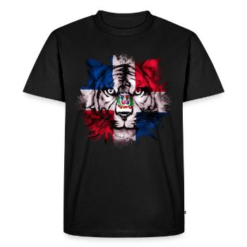 République dominicaine - T-shirt Premium bio Homme - noir - Devant - Nico (187cm)