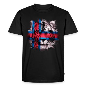 Îles Féroé - T-shirt Premium bio Homme - noir - Devant - Nico (187cm)
