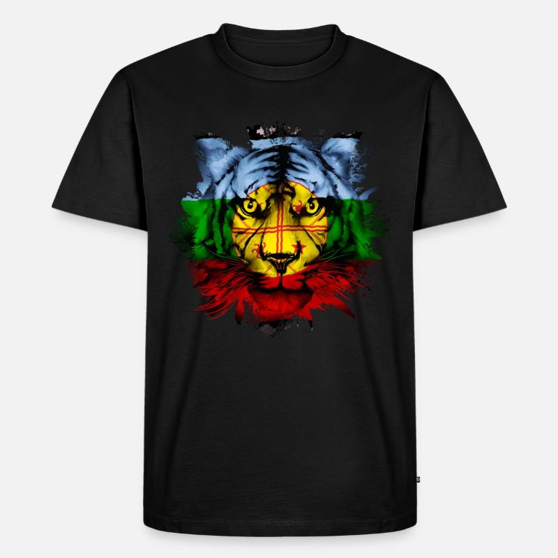 Mapuche - Männer Premium Bio T-Shirt - Schwarz