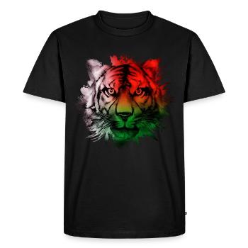 Macédoine - T-shirt Premium bio Homme - noir - Devant - Nico (187cm)