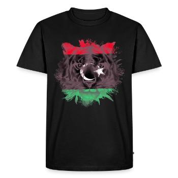 Libyen - Männer Premium Bio T-Shirt - Schwarz - Vorne - Nico (187cm)