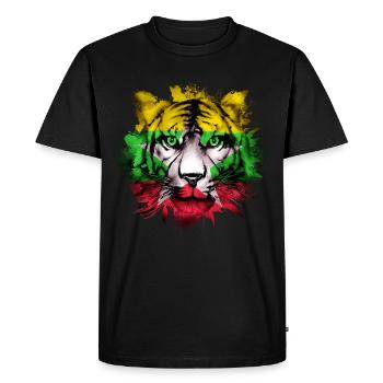 Myanmar - Men's Premium Organic T-Shirt - black - Front - Nico (187cm)