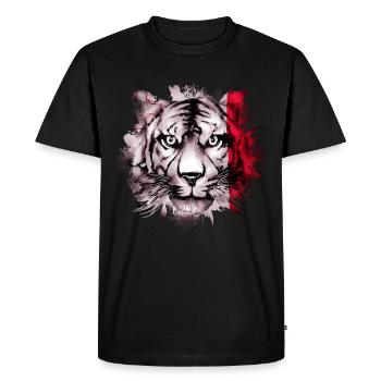 Malte - T-shirt Premium bio Homme - noir - Devant - Nico (187cm)