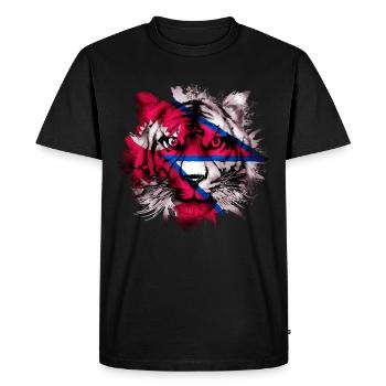 Nepal - Men's Premium Organic T-Shirt - black - Front - Nico (187cm)