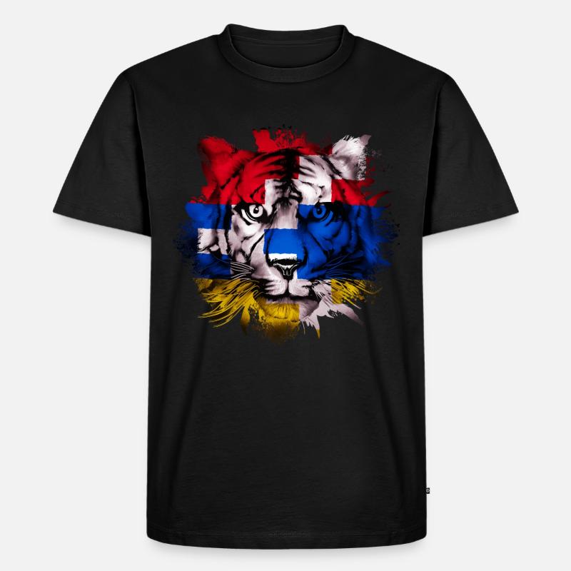 Bergkarabach - Männer Premium Bio T-Shirt - Schwarz