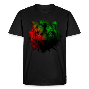 Martinique - Men's Premium Organic T-Shirt - black - Front - Nico (187cm)