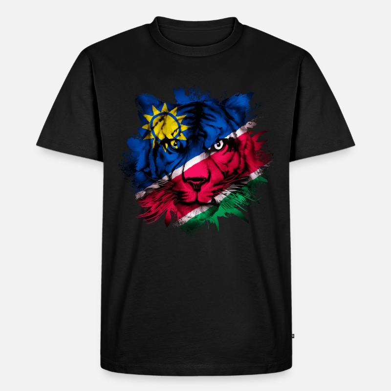 Namibia - Männer Premium Bio T-Shirt - Schwarz