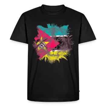 Mozambique - T-shirt Premium bio Homme - noir - Devant - Nico (187cm)