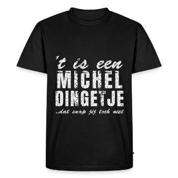 Design de chemises cool avec le nom Michel, - T-shirt Premium bio Homme - noir - Devant - Nico (187cm)