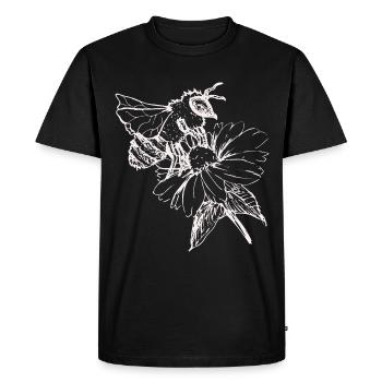 Bee Wasp Bumblebee Beekeeper Nature Conservation Environment Organic - Men's Premium Organic T-Shirt - black - Front - Nico (187cm)