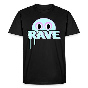 Rave - T-shirt Premium bio Homme - noir - Devant - Nico (187cm)