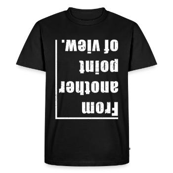 From the Other Point of View - Men's Premium Organic T-Shirt - black - Front - Nico (187cm)