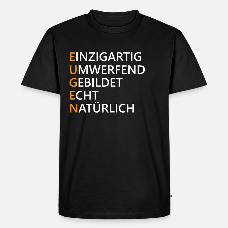 Eugen Name Geschenk - Männer Premium Bio T-Shirt - Schwarz