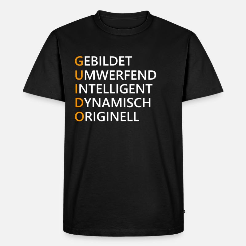 Guido Name Geschenk - Männer Premium Bio T-Shirt - Schwarz