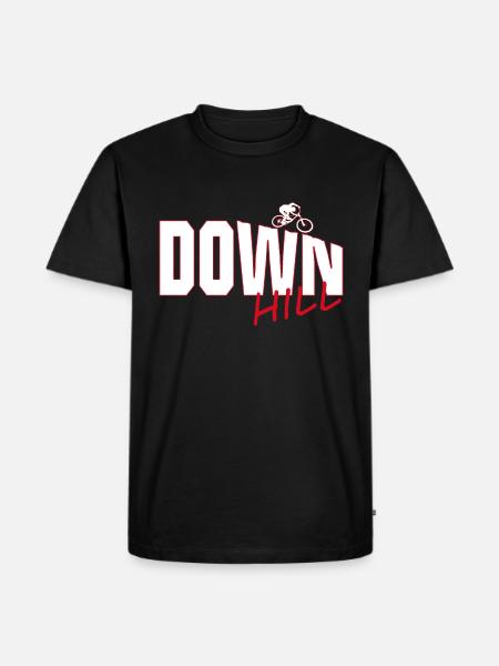 Downhill - Männer Premium Bio T-Shirt - Schwarz