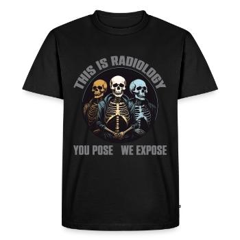 Conception de radiologie squelettes drôles radiologue disant - T-shirt Premium bio Homme - noir - Devant - Nico (187cm)