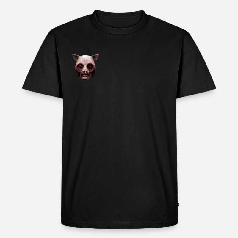 Pigface - Männer Premium Bio T-Shirt - Schwarz