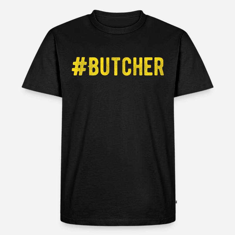 Schlachter - Fleischer - Männer Premium Bio T-Shirt - Schwarz