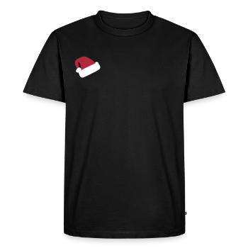 Santa Hat - T-shirt Premium bio Homme - noir - Devant - Nico (187cm)