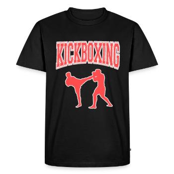 kickboxing kickboxer hommes femmes enfants tshirt - T-shirt Premium bio Homme - noir - Devant - Nico (187cm)