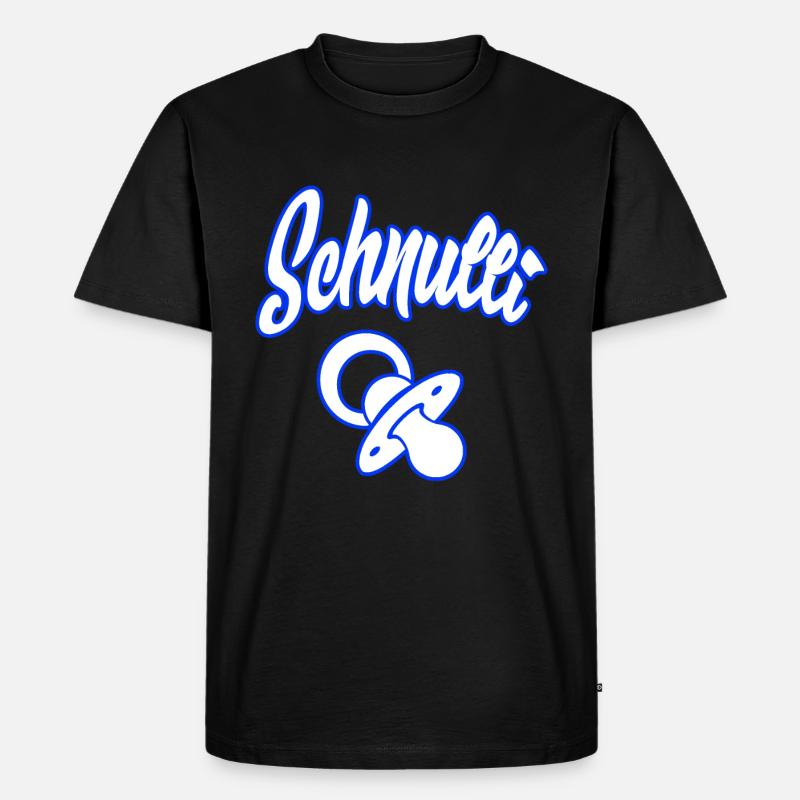 Schnulli Schnuller - Männer Premium Bio T-Shirt - Schwarz