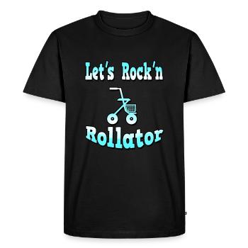 Commençons l'anniversaire du rock'n'roll 40 40 60 - T-shirt Premium bio Homme - noir - Devant - Nico (187cm)
