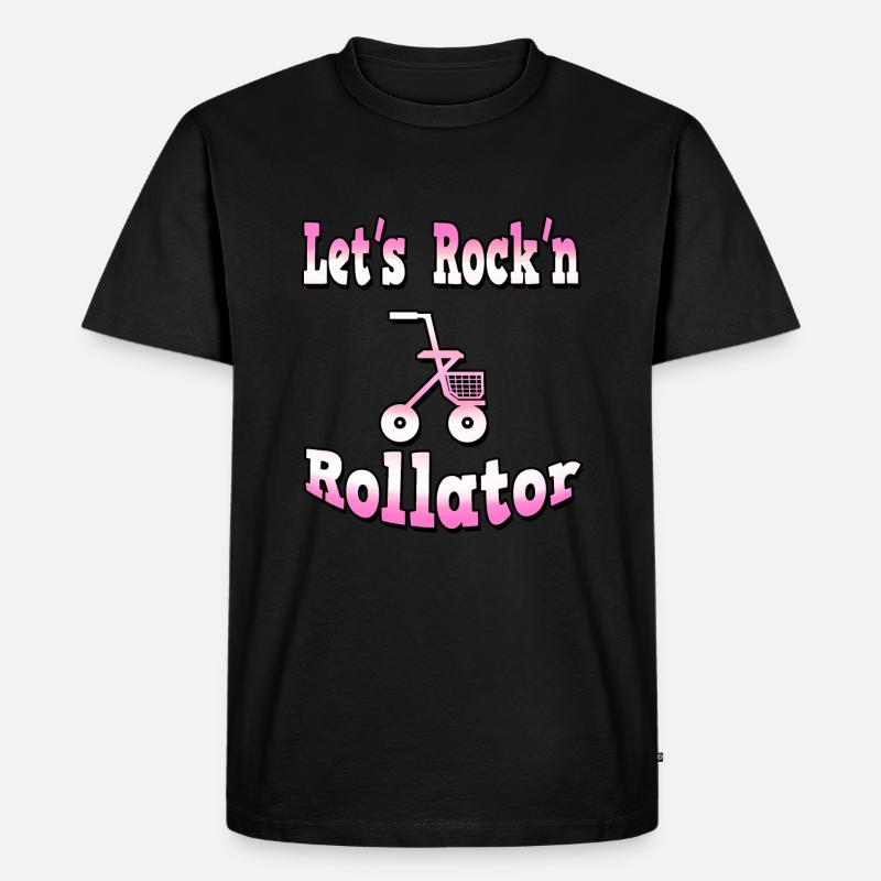 rollator - Männer Premium Bio T-Shirt - Schwarz