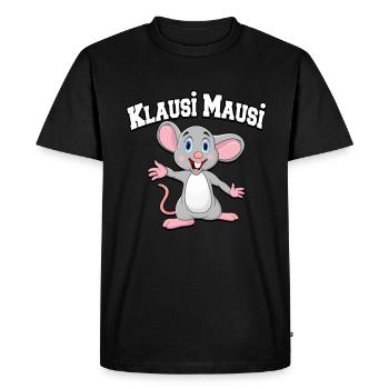 Klaus vorname Klausi Maus witzig Mausi tshirt - Männer Premium Bio T-Shirt - Schwarz - Vorne - Nico (187cm)