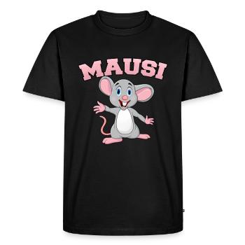 Mausi surnom chérie surnom doux amour souris - T-shirt Premium bio Homme - noir - Devant - Nico (187cm)