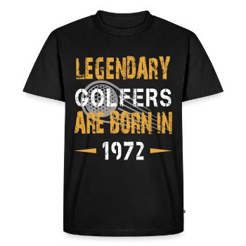 Legendary Golfer Born in 1972 - Golf - Men's Premium Organic T-Shirt - black - Front - Nico (187cm)