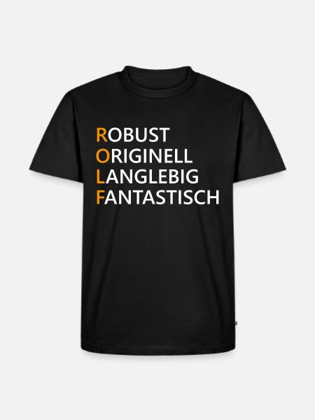 Rolf Name Geschenk - Männer Premium Bio T-Shirt - Schwarz