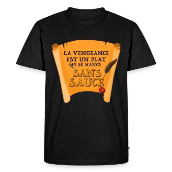 La vengeance humour Kamelotte - T-shirt Premium bio Homme - noir - Devant - Nico (187cm)