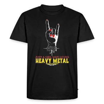 Heavy Metal - T-shirt Premium bio Homme - noir - Devant - Nico (187cm)
