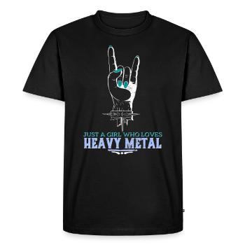 Heavy Metal - T-shirt Premium bio Homme - noir - Devant - Nico (187cm)