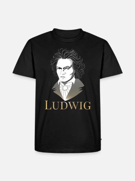 Ludwig van Beethoven - Men's Premium Organic T-Shirt - black