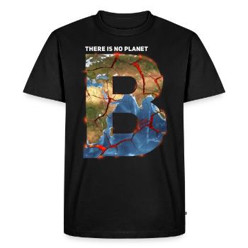 There is no Planet b Friday for the future - Men's Premium Organic T-Shirt - black - Front - Nico (187cm)