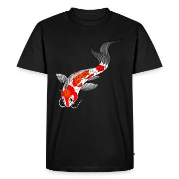 koi - T-shirt Premium bio Homme - noir - Devant - Nico (187cm)