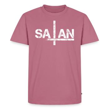 satan - Männer Premium Bio T-Shirt - Mauve - Vorne - Nico (187cm)