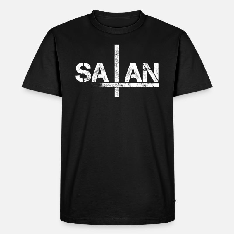 satan - Männer Premium Bio T-Shirt - Schwarz