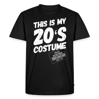 1920 - T-shirt Premium bio Homme - noir - Devant - Nico (187cm)