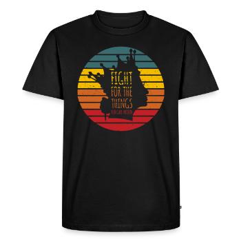 Ruth Bader Ginsburg | Luttez pour ce que vous aimez - T-shirt Premium bio Homme - noir - Devant - Nico (187cm)