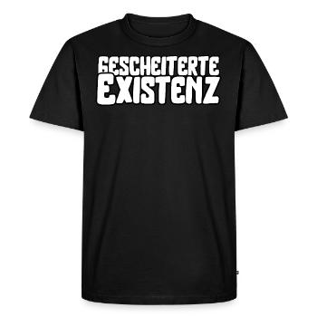 L’existence ratée - T-shirt Premium bio Homme - noir - Devant - Nico (187cm)