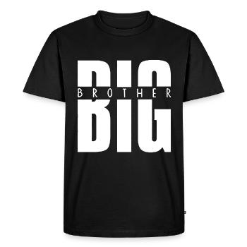Big Brother Hemd - Männer Premium Bio T-Shirt - Schwarz - Vorne - Nico (187cm)