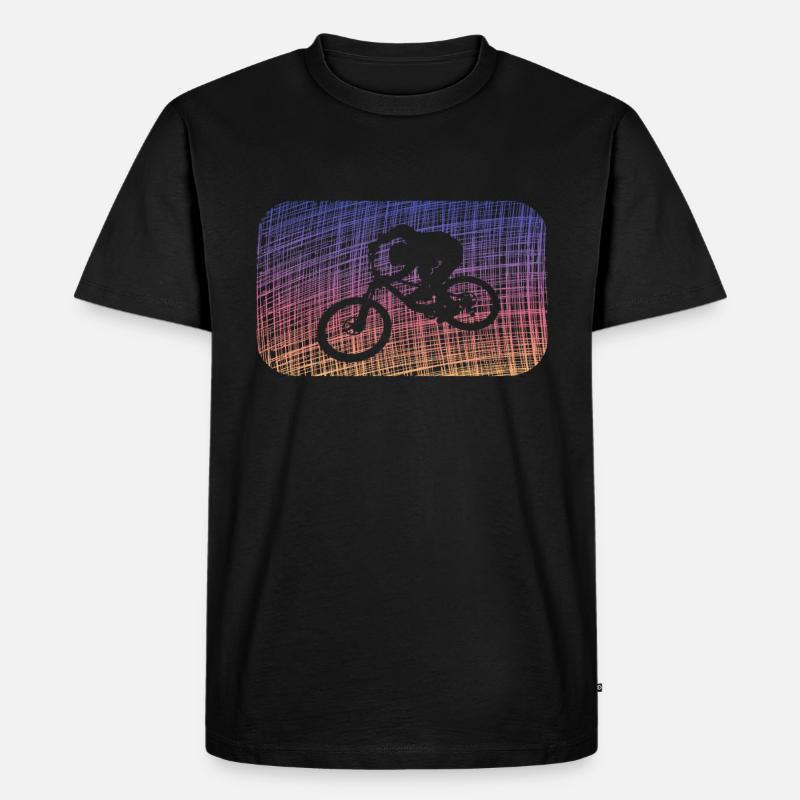 Biken - Männer Premium Bio T-Shirt - Schwarz
