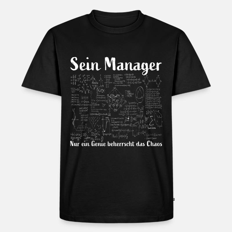 Manager - Männer Premium Bio T-Shirt - Schwarz