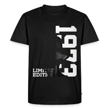 ÉDITION LIMITÉE 53E ANNIVERSAIRE 1973 - T-shirt Premium bio Homme - noir - Devant - Nico (187cm)