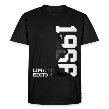 LIMITED EDITION 1966 60TH BIRTHDAY - Men's Premium Organic T-Shirt - black - Front - Nico (187cm)