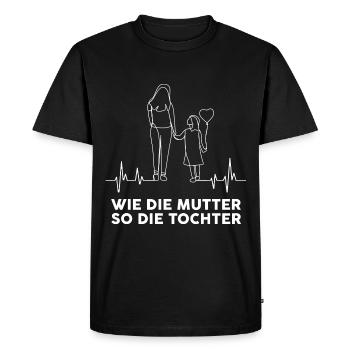 Telle mère, telle fille, telle mère, telle fille - T-shirt Premium bio Homme - noir - Devant - Nico (187cm)